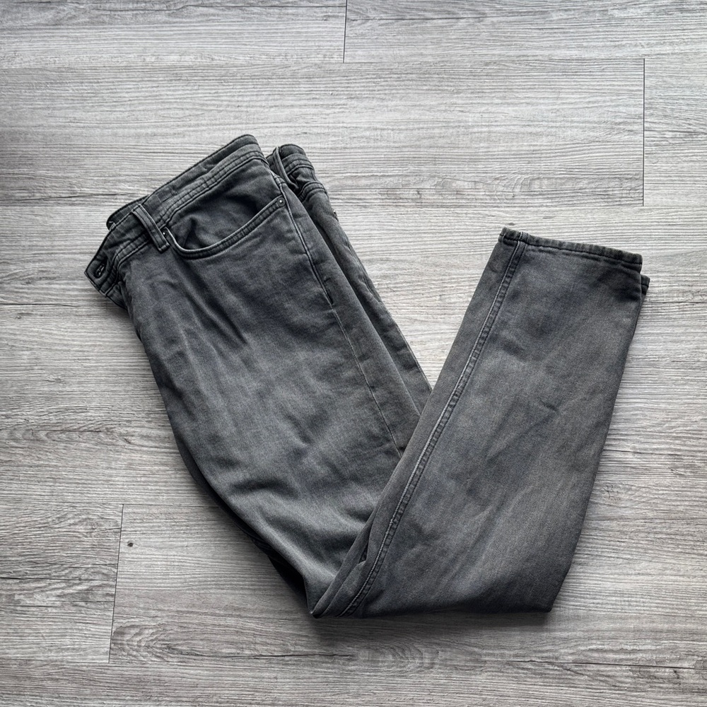 Mango Men's 36x30 Charcoal Slim Jeans